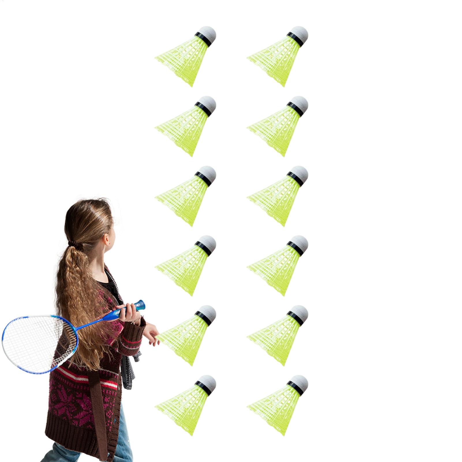 Nylon Shuttlecock 12 - Volants de badminton, 12 pièces, résistants