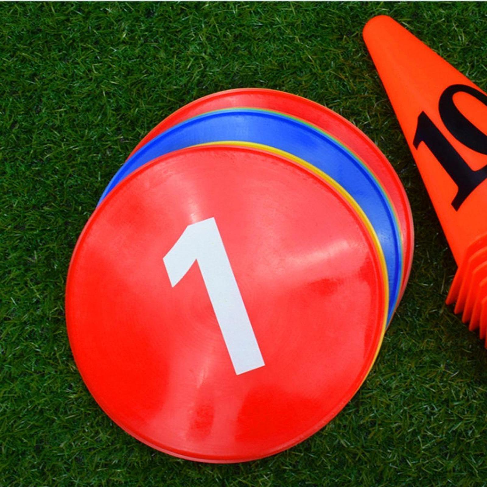 Court Marker Cone - Cônes plats de football en PVC,