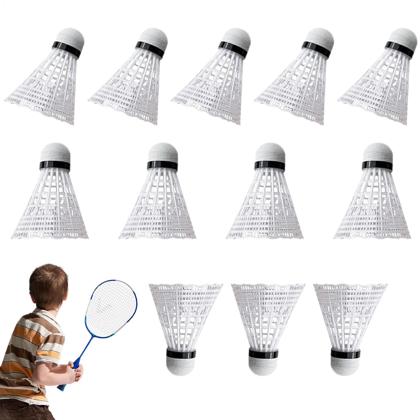 Nylon Shuttlecock 12 - Balle de badminton, 12 pièces, équipement