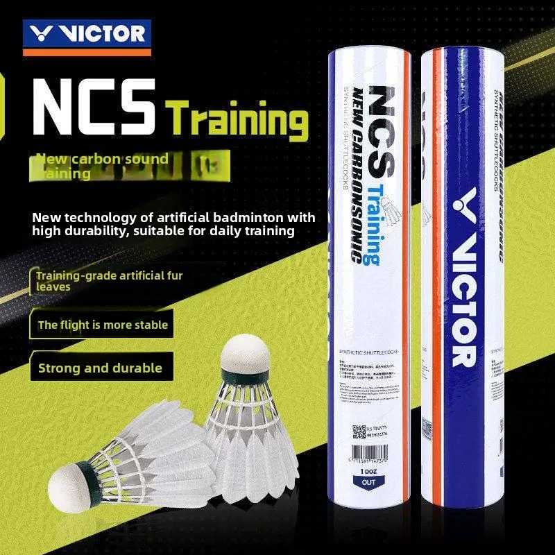 Nylon Shuttlecock 12 - Nouveaux volants de badminton NCS TRAIN