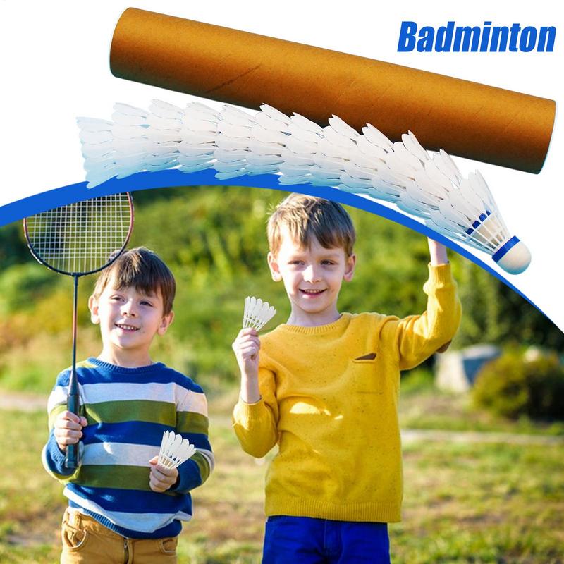 Nylon Shuttlecock 12 - Ensembles de badminton pour arrière-cours, 12