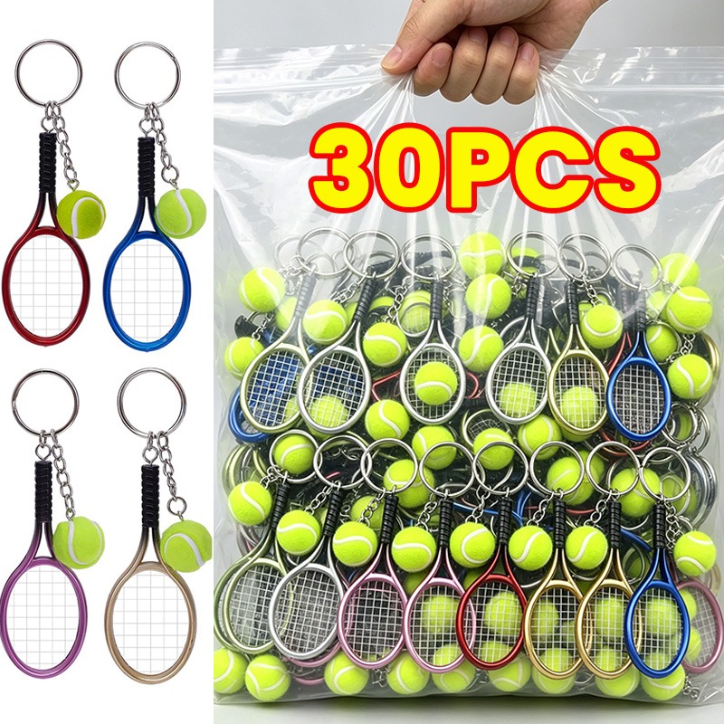 Badminton Anime - 1/30 pièces Porte-clés Mini Raquette de